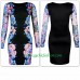 Chic Bodycon Long Sleeve Celebrity Inspired Dress