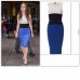 Colorblock Celebrity Inspired Bodycon Dress