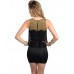 Sweetheart Black Gold Glitter Dress