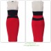 Colorblock Celebrity Inspired Bodycon Dress