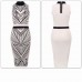 J-Lo High Neck Aztec Printed Dress