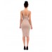Glam Solid Keyhold Dress