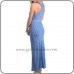 Tany Royal Blue & White Maxi Dress