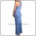 Tany Royal Blue & White Maxi Dress Tany Royal Blue & White Maxi Dress
