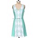 Colorblock Dress With Belt
